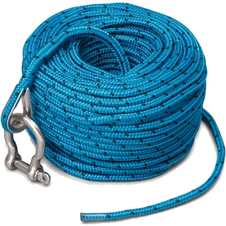 Trac Anchor Rope, 5mm x 100' With Stainless Steel