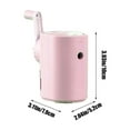 thumbnail image 2 of Coollooc Pencil Sharpeners Manual Pencil Sharpener Cute and Simple Square Hand-cranked Sharpener Large Capacity Suitable for Drawing Design Students Portable and Safe, 2 of 8