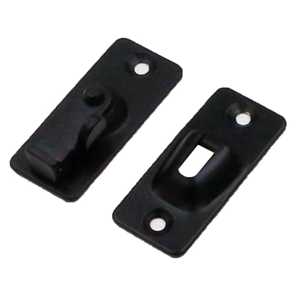 Cerradura Puerta Ángulo Recto 90 Grados Acero Inoxidable Granero () Negra