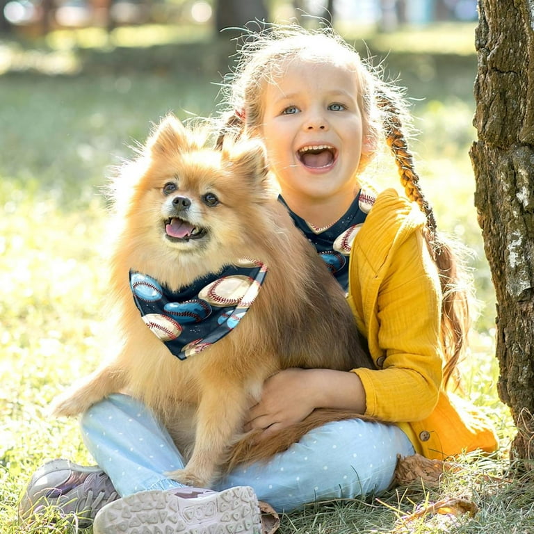2 Pack Dog Bandana Baseball Girl Boy Pet Bibs Dog Scarf Kerchief Washable Bandanas Accessories for Small Medium Large Dogs Puppy Cat Pet Walmart