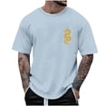 thumbnail image 2 of Vivianyo HD Short Sleeve Shirt for Men,Big Summer Fashion Casual Men's Round Neck Printed T-shirt Top, 2 of 4