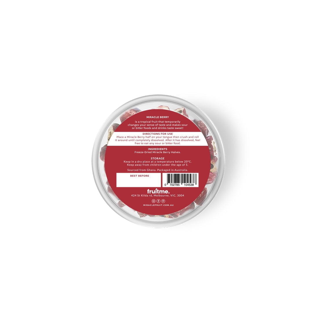 Miracle Berry Whole Fruit - 30 Gently Dried Miracle Fruit Seedless Halves