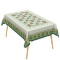 thumbnail image 6 of Bohemian Floral Waterproof Tablecloth,60x84 Inch Rectangle Stain Resistant Table Cover For Dining Room Kitchen Party Decor,Green, 6 of 6