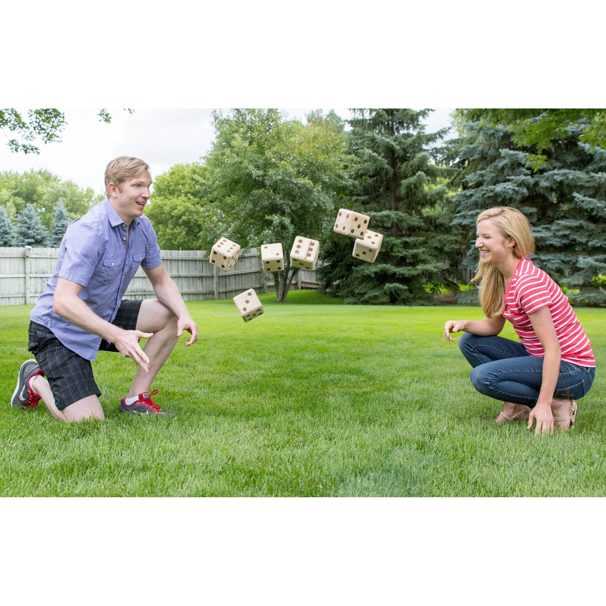 Yard Games Giant Wooden Yard Dice Walmartcom