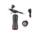thumbnail image 1 of Cordless Airbrush Compressor Kit High PSI Dual Action Spray For Art Model Body Paint Artist Makeup Nail Tattoos Cake Tools ,Easy to Use, 1 of 7
