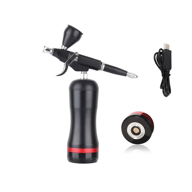 Cordless Airbrush Compressor Kit High PSI Dual Action Spray For Art Model Body Paint Artist Makeup Nail Tattoos Cake Tools ,Easy to Use