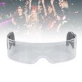 thumbnail image 1 of Luminous Glasses, Acrylic Material 7 Colors 4 Modes LED Visor Glasses Sturdy Lightweight  for Concert Festival, 1 of 7