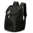 thumbnail image 3 of Goory Sac Réglable Chien Porte-Bagage Sac à Dos Double Fermeture Éclair Animaux de Compagnie Sécurité avant Transporteurs Mains Libres Randonnée Stockage Mesh Pliable Easy-Fit Noir S, 3 of 3