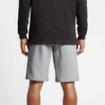 thumbnail image 4 of Nike Men's Athletic Wear Graphic Swoosh Standard Fit Club Fleece Shorts Grey S, 4 of 4