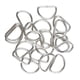 thumbnail image 1 of 100 piezas de anillos de metal en forma de D, hebillas para correas, cinturones, bolsas, sin soldadura, bricolaje 15x10x2mm, 1 of 9