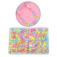 thumbnail image 4 of Kits de manualidades con cuentas de 450 piezas para hacer joyas, hechos a mano, 24 celdas, juguetes Serie de colores claros, 4 of 9
