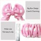 thumbnail image 4 of Paquete de 2 gomas elásticas para el pelo con nudo para lavado de cara, maquillaje, ducha, terma, masaje y deportes (2 x rosa), 4 of 5