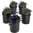 thumbnail image 1 of VEVOR RDWC Hydroponics System Recirculating Deep Water Culture 4 Buckets 5 Gal, 1 of 9