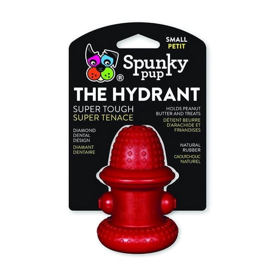 Spunky Pup The Hydrant Rubber Chew Toy Small
