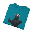 thumbnail image 3 of Bear Holding A Bear Homebrewer Beer | Beer Lover Gift | Craft Beer Gift Travels Unisex Garment-Dyed T-shirt, 3 of 4