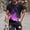 Pink, variant on Fnnxeal Mens Glitch Effect 3D Print T-Shirt Blue Abstract Digital Streetwear Top Muscle Fit Slim Tee Performance Crewneck Moisture Wicking Sizes M-5XL,Size M