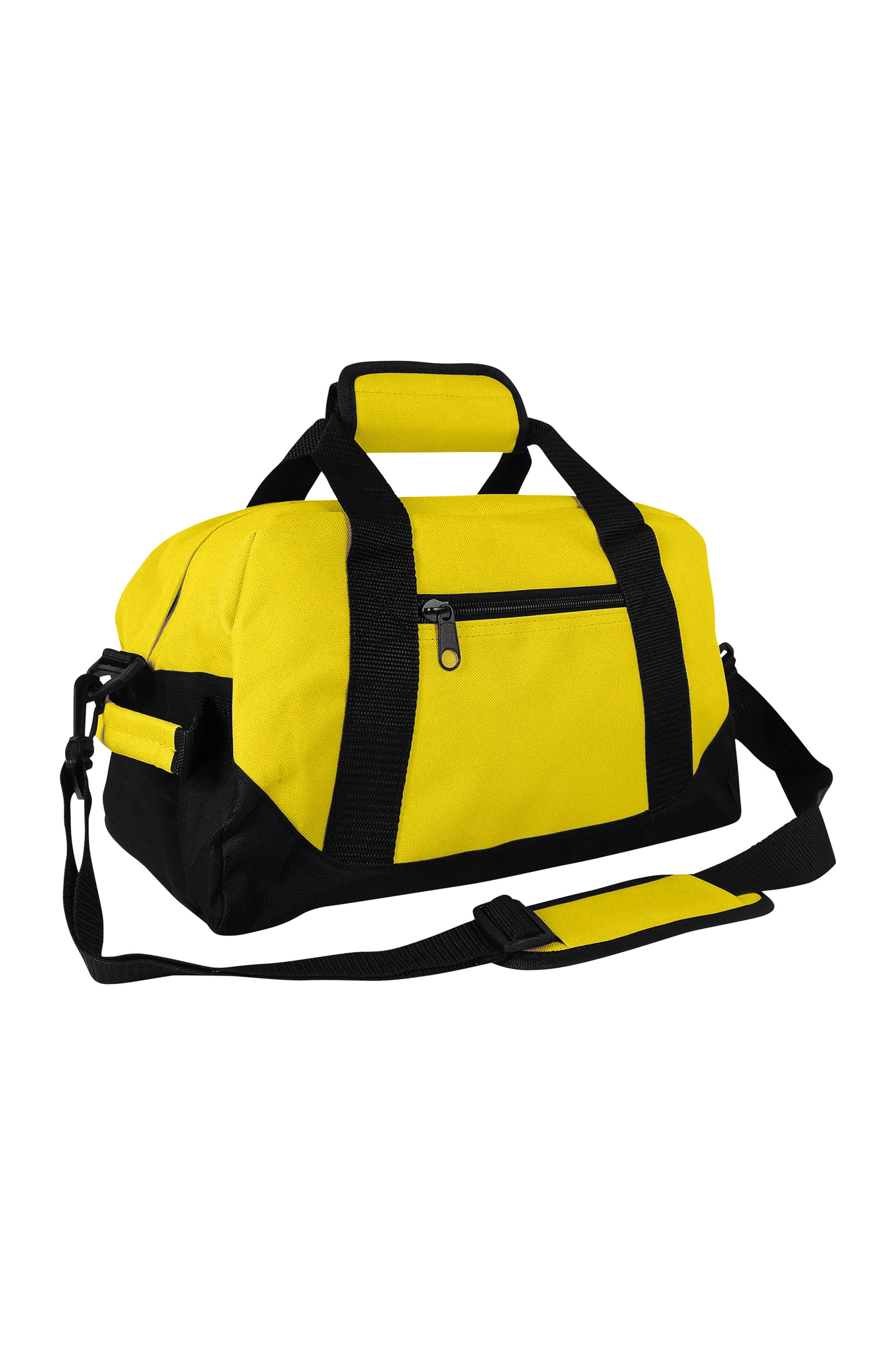12" Small Duffle Bag Gym Mini Travel Overnight Work Out Bag Yellow Blue Red 