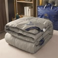 thumbnail image 3 of Specollect Clearance 1Pcs Feather Comforter, Fluffy Duvet Insert Queen with Ultra Soft Cover, All Season Luxurious Hotel Bedding Comforters with Corner Tabs Cool Quilt Twill Milled Quilt, 3 of 5