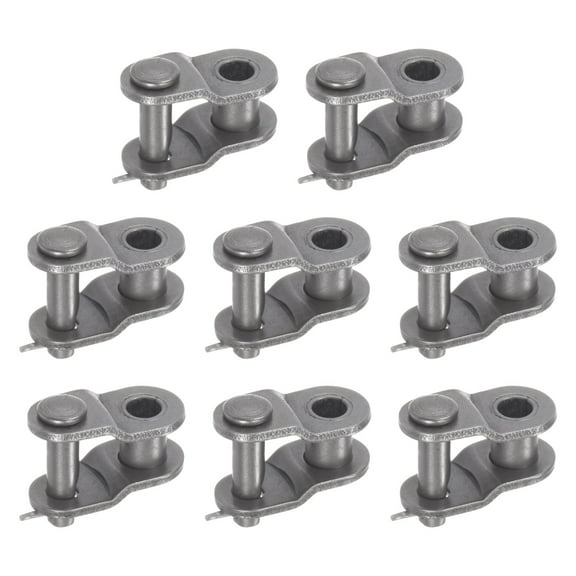 Uxcell 8Pack #35 Chain Offset Half Link Roller, 3/8" Pitch Carbon Steel Split Links for 06C Chain