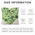thumbnail image 5 of Nawypu  Spring Farmhouse Pillow Cover 18x18 Inch Green Heart Pillow Case Watercolor Light Green Four Leaf Lucky Clover Shamrock Pillowcase St Patrick’s Day Home Decor Cushion Case for Couch, 5 of 5
