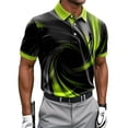 thumbnail image 2 of Zysthvn Golf Shirts for Men Casual Summer Polo Mens Shirts Short Sleeve T Shirts Color block Turn Down Collar Tops, 2 of 5