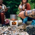 thumbnail image 6 of Riousery Portable Camping Stove Mini Backpacking Wood Burning Survival Alcohol Burner Charcoal Grill, 6 of 9
