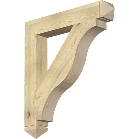 

Ekena Millwork 6 W x 40 D x 44 H Funston Arts & Crafts Rough Sawn Bracket Douglas Fir