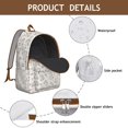 thumbnail image 4 of Lively Sunflower Floral Pattern Backpack for College School, Oversized Bookbag with Laptop Pocket, Sturdy Unisex Backpack Gift for Students and Adults, 4 of 5