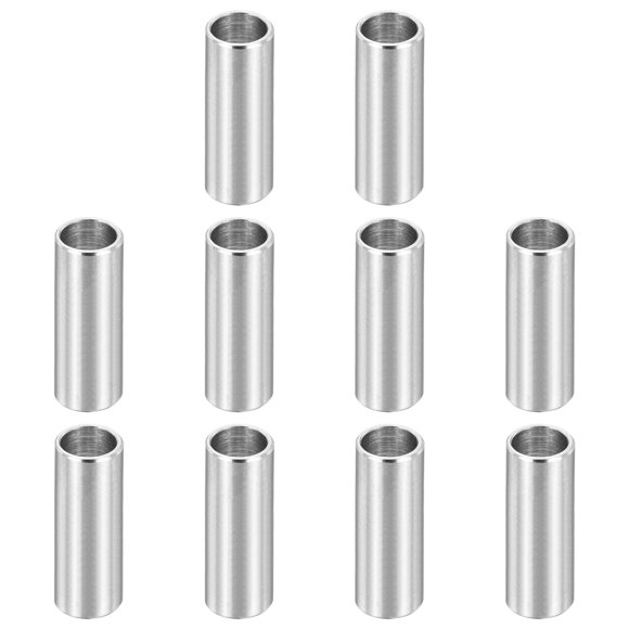 12Pcs M8 Stainless Steel Spacers Metal Spacer 8mm ID x 10mm OD x 30mm L