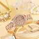 thumbnail image 5 of Nuevo reloj de mujer Diamond Steel Band Waterproof Gypsophila Reloj de mujer Sincero Electrónica, 5 of 5