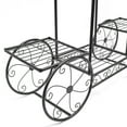 thumbnail image 5 of Cart Stand 6 Flower Pot Display Rack - Black, 5 of 7