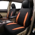 thumbnail image 4 of Flying Banner Orange Black Polyester Fabric, Universal Fit Cover, Seat Covers Full Set, 9 Pieces, 4 of 6