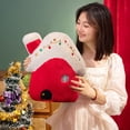 thumbnail image 2 of Gallickan Christmas Decoration Stuffed Animal, 17.7" Christmas House Plush Toy for Christmas Plushie Decor Christmas Supply, 9.84", Red, 2 of 7