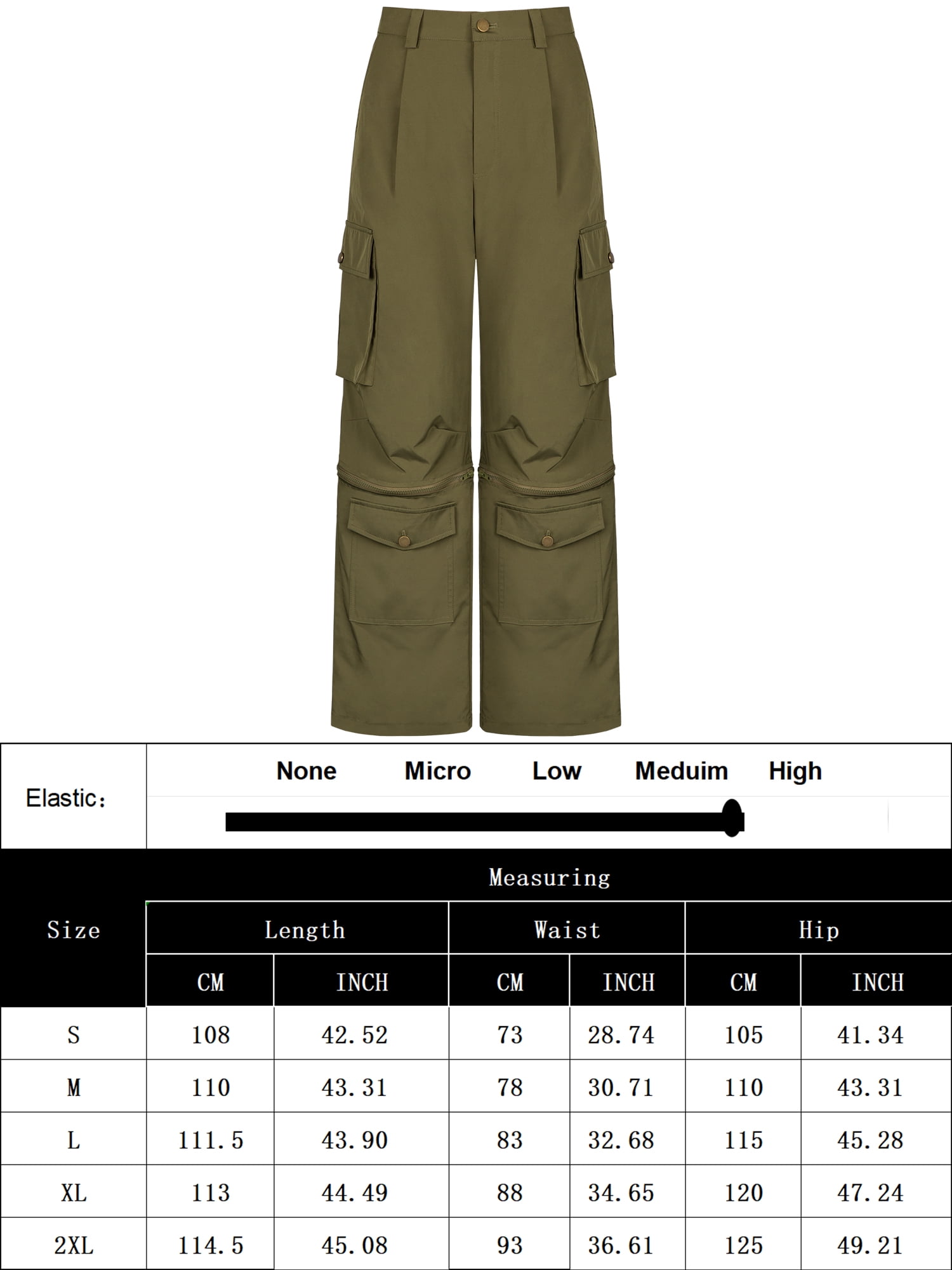 Qaswa Women Convertible Trousers Multi Pockets Casual Cargo Army Military  Ladies Outdoor Pants Shorts Khaki at Amazon Women's Clothing store