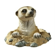 Design Toscano Kalahari Meerkat Statue: Out of Hole