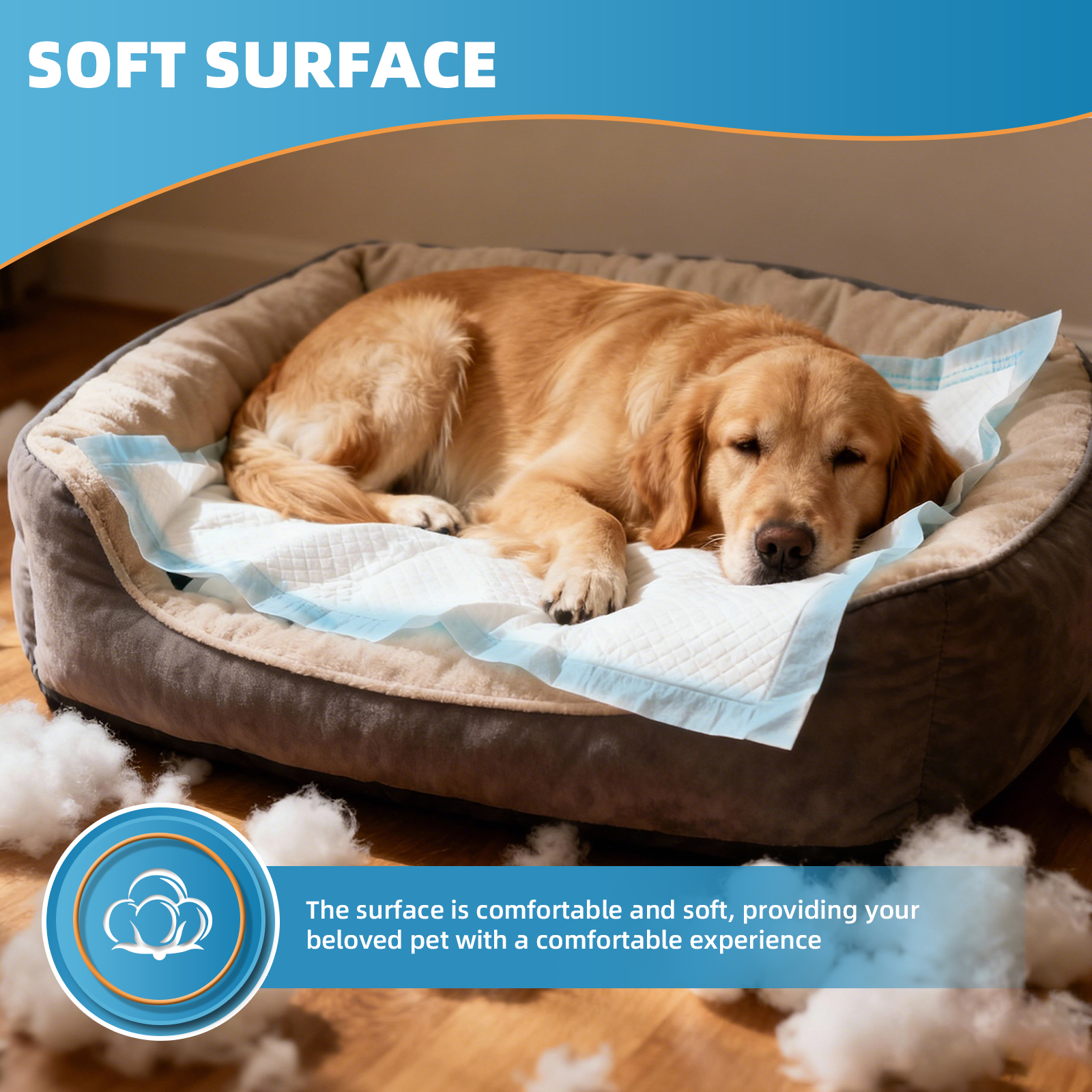 BIGGMED Puppy Pads, 28" x 34", 50ct, Extra Large photo 5