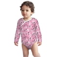 thumbnail image 2 of Xecao Cartoon Poodle Dog Print Baby unisex-baby Cotton Long-sleeve Bodysuits-3 Months, 2 of 6