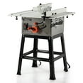 thumbnail image 1 of GloryStar 10 Inch Woodworking Table Saw, 15A with Stand, Push Stick, Adjustable Blade, Cross and Bevel Cuts, 1 of 8