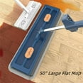 thumbnail image 5 of New Saker Plus Mop,360° Rotating Mop Head,Wet and Dry Self Wringing Saker Plus Flat Mop,Adjustable Handle with 4 Reusable Microfiber Pads for Tile,Hardwood,Windows, 5 of 7