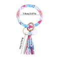 thumbnail image 2 of Pure Leather Tassel Pendant Bracelet Keychain for Women Stylish Durable Accessory Idea Handmade Fashion Jewelry, 2 of 2