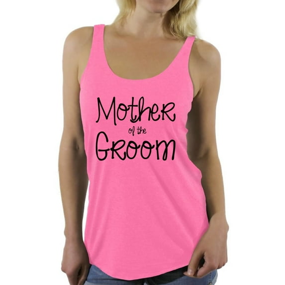 Awkward Styles Women's Mother Of The Groom Cool Graphic Racerback Tank Tops Bridal Bachelorette Party