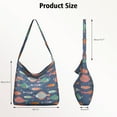 thumbnail image 4 of Women's Lightweight Crossbody Shoulder Bag - Tropical Fish & Ocean Theme Large Capacity Tote, Adjustable Strap Multi-Pocket Beach Bag for Travel & Daily Use, 4 of 5