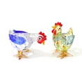 thumbnail image 2 of ESTATUILLA en miniatura de gallo de Pascua, adorno de cristal, estatua pequeña de gallo, colección de decoración de Mesa para el hogar, regalos de fiesta para niños, 2 of 4