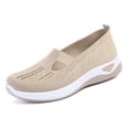 thumbnail image 5 of NOKIO Orthopedic Slip-On Walking Shoes for Women Breathable Woven Sneakers Soft Foam Arch Support Comfort Fit Casual All-Day Wear Footwear, 5 of 6