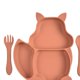 thumbnail image 3 of Platos de silicona para bebés - Platos partidos para para y Platos para bebés con ventosas Se la la adaptaciónción a de des naranja Baoblaze Plato dividido para niños, 3 of 4