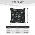 thumbnail image 5 of LNWH Dark Coral Watercolor Throw Pillow Covers, Square Soft Linen Decorative Pillow Cases, 20"x20", 5 of 8