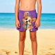 thumbnail image 1 of Pantalones cortos de playa para niños y niñas, de color liso, con estampado bonito, transpirables y con bolsillos, para verano, 1 of 9