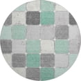 thumbnail image 2 of Addison Rugs Mayfield Premium Machine Washable Transitional Geometric Mint Round Rug, 8' x 8', 2 of 6