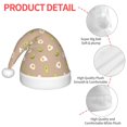 thumbnail image 4 of Honeii Egg and Avocado Print Hat Santa Claus Hat For Xmas Party, Christmas Caps For Boys Girls Child,Christmas Beanie, 4 of 6