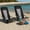 Black, variant on LEDREM Set of 2 Heavy-Duty Portable Beach Chairs, 330lb Capacity Each with High Backrest & Cup Holder, Lightweight Foldable for Outdoor Use, Light Blue